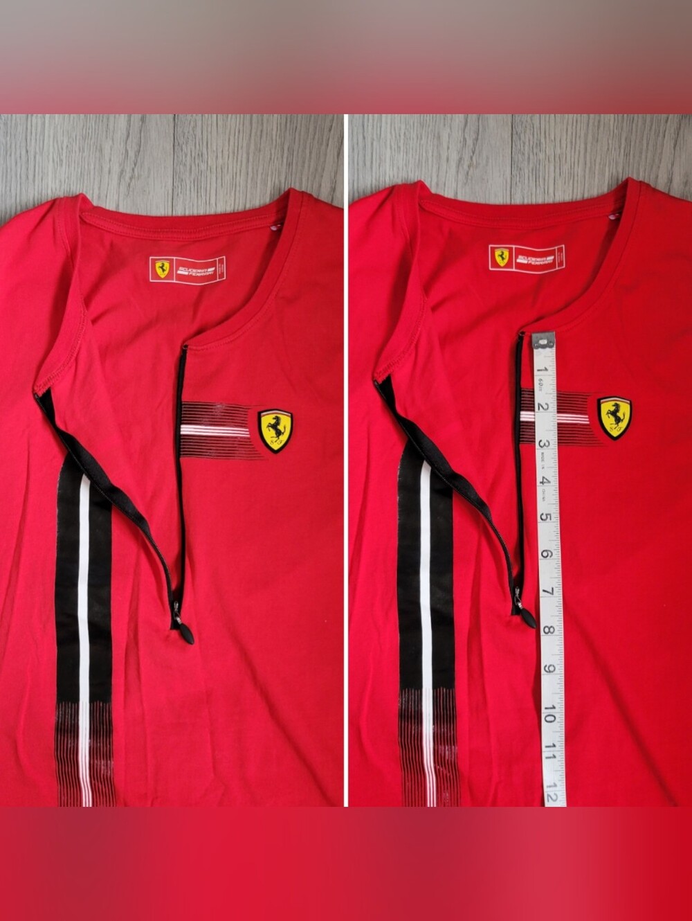 Scuderia Ferrari Official Project Red Sleeveless Zipper Front Tank Top, Small - Picture 9 of 11